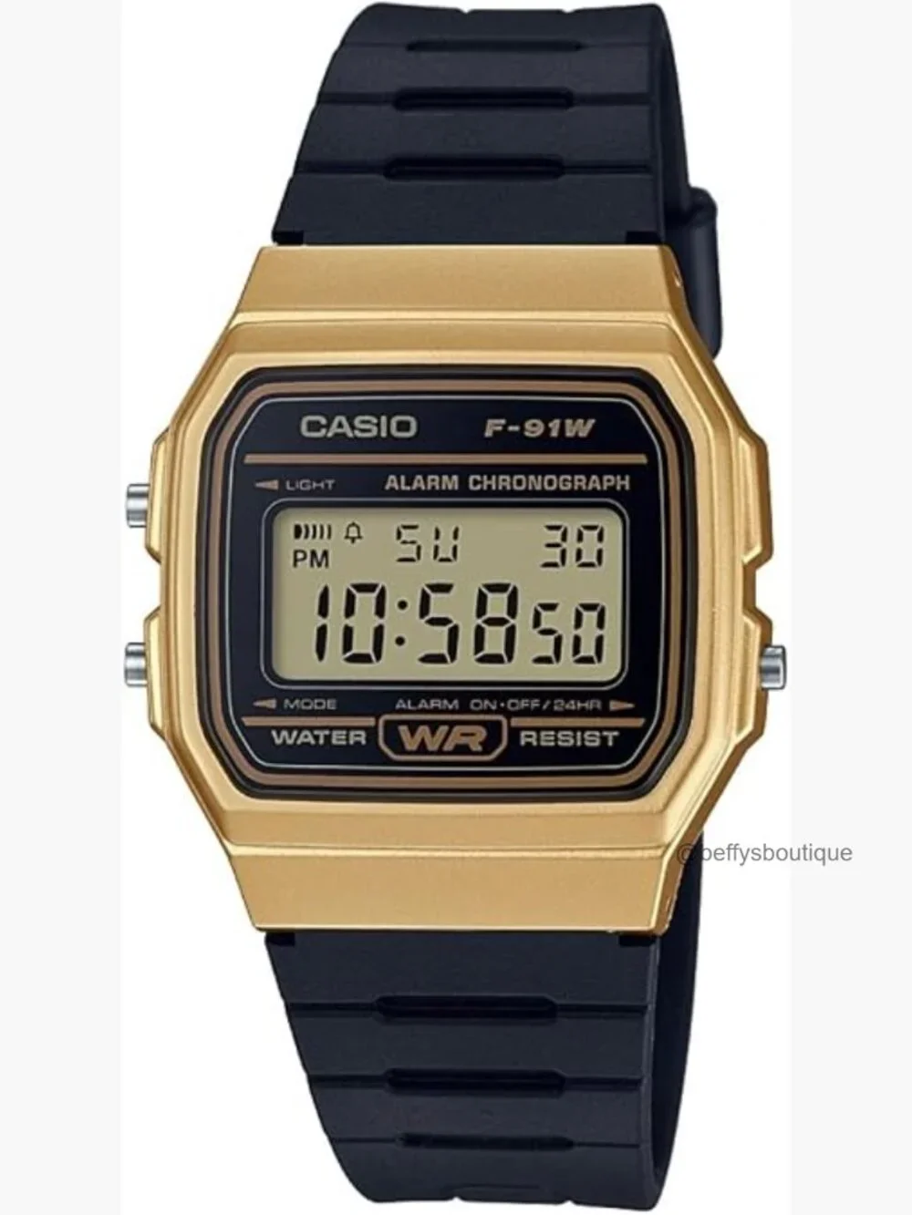 Digital Quartz Watch with LED Light and Date Display